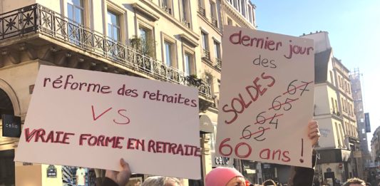 Manifestation des retraites à Paris février 2023 © DR